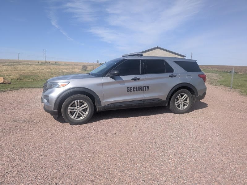 The actual Red Obsidian Security marked patrol vehicle on duty in the Sioux Falls service area